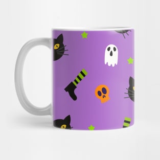 Witch and Black Cat Mug